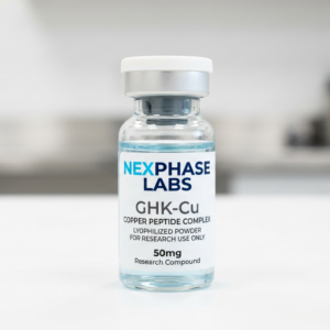 GHK-Cu copper peptide 50mg vial NexPhase Labs Research Use Only
