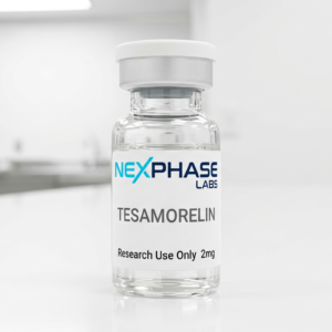 Tesamorelin research peptide 2mg vial NexPhase Labs Research Use Only